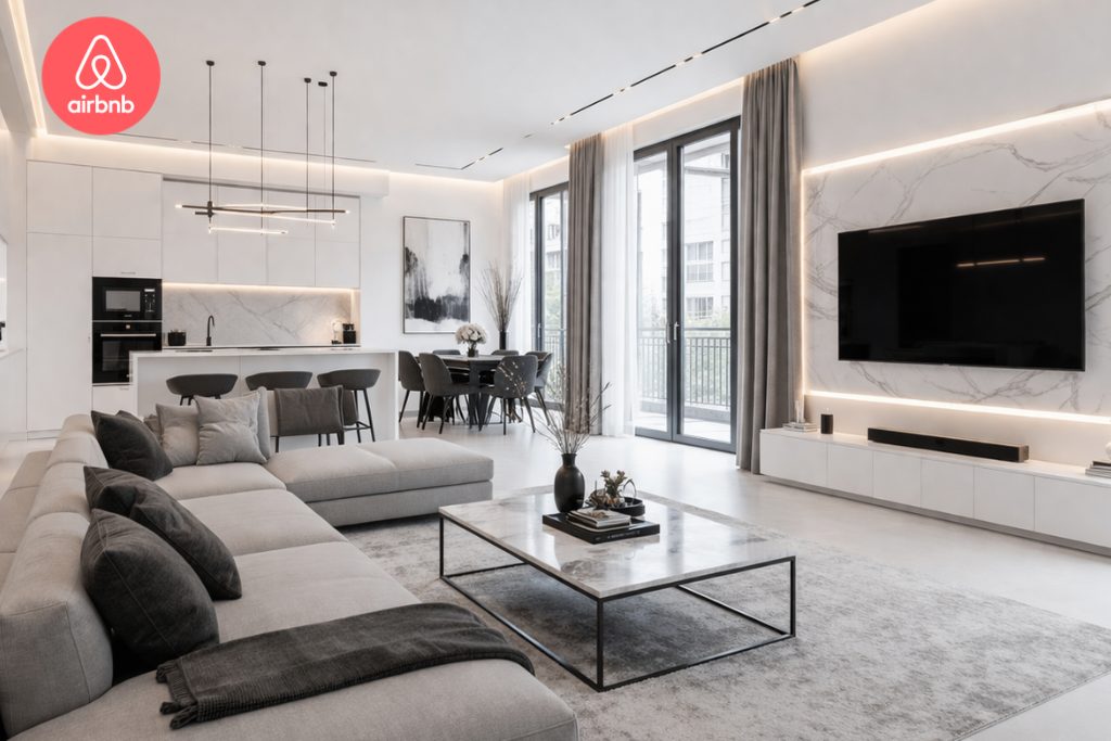 Modern Prague apartment managed by Evacanza