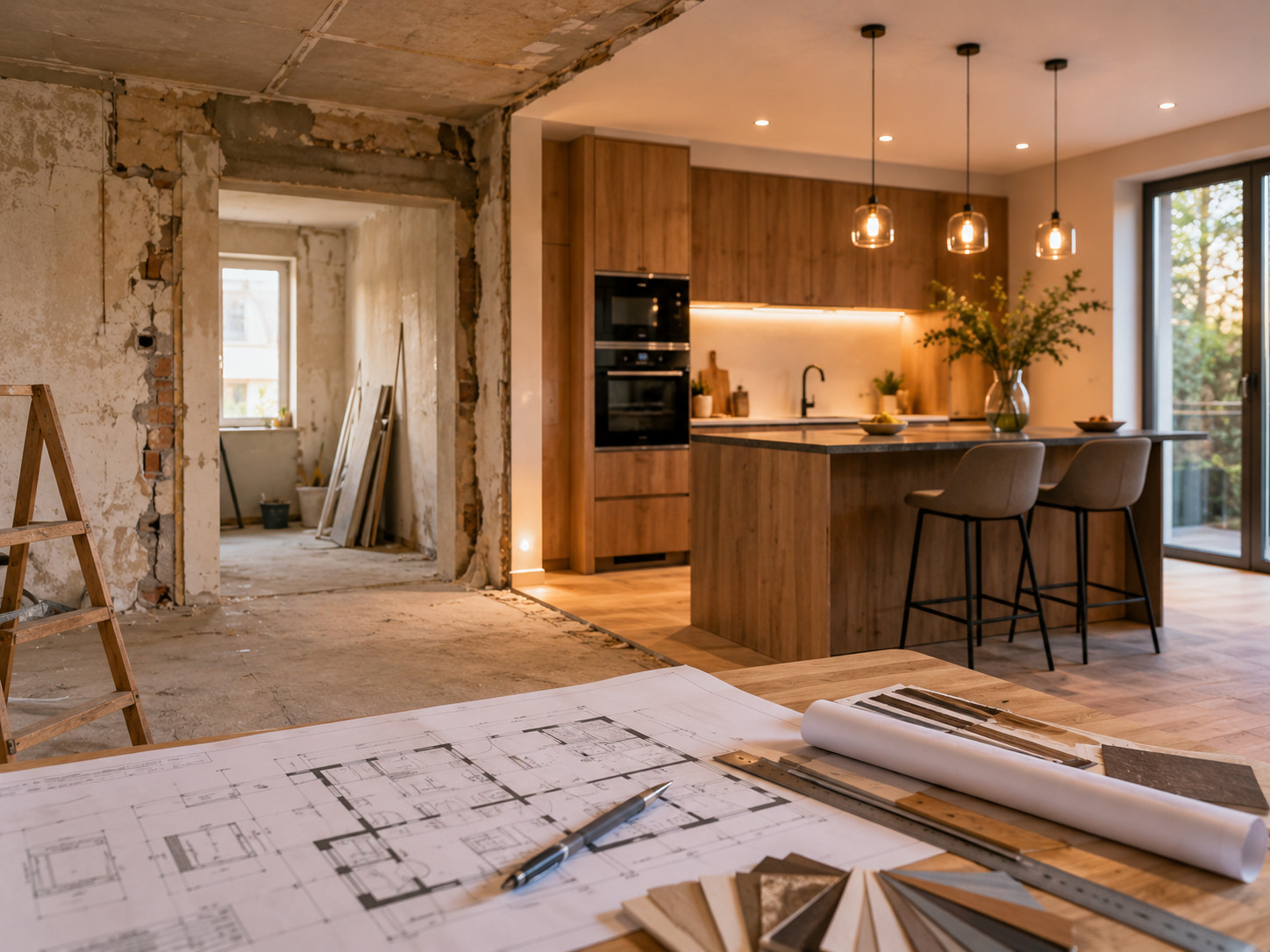apartment renovation in progress