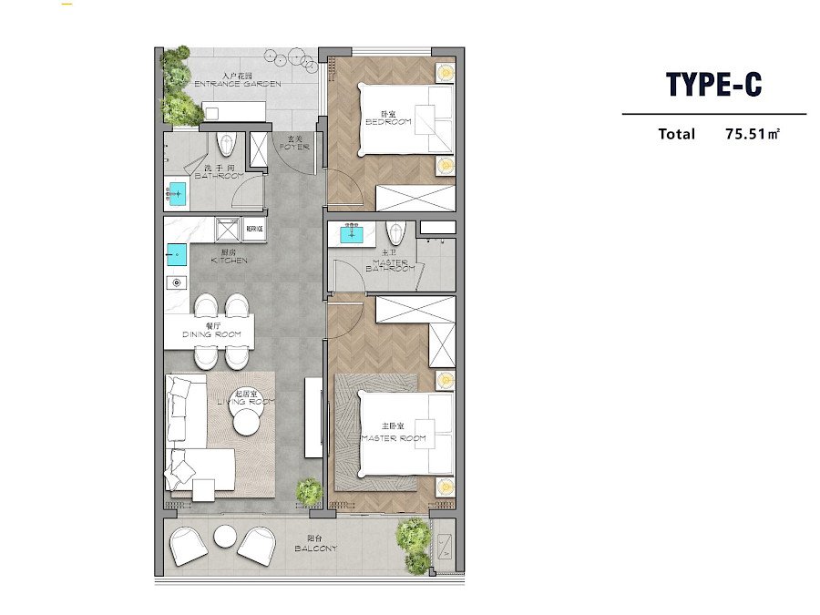 AYANA Heights Bang Tao: floor plan