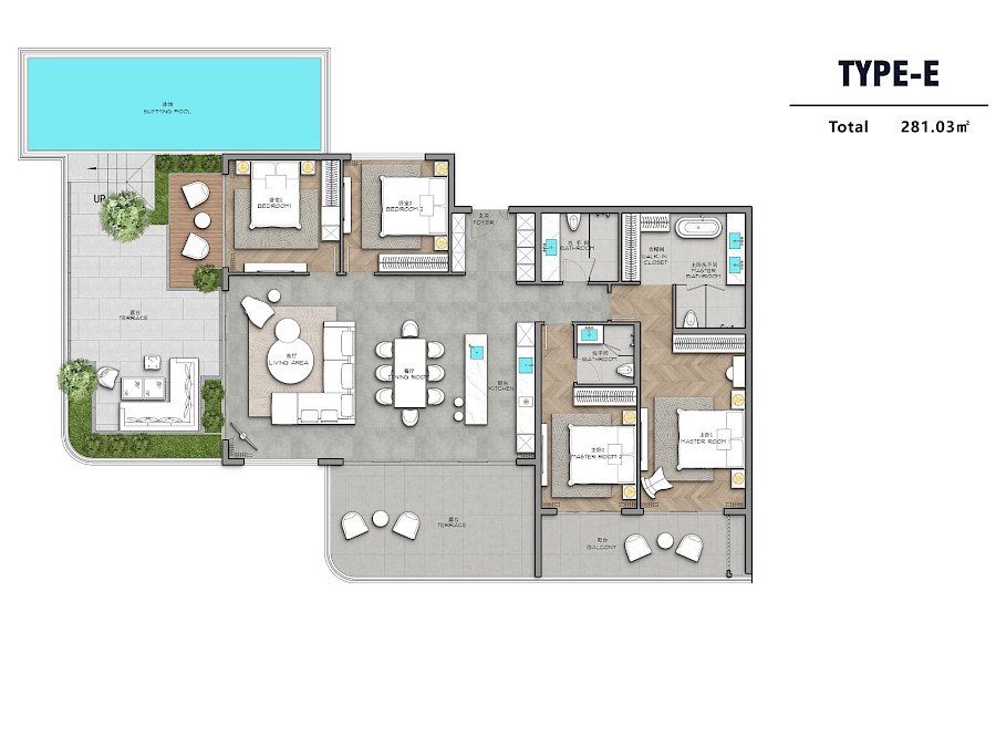 AYANA Heights Bang Tao: floor plan