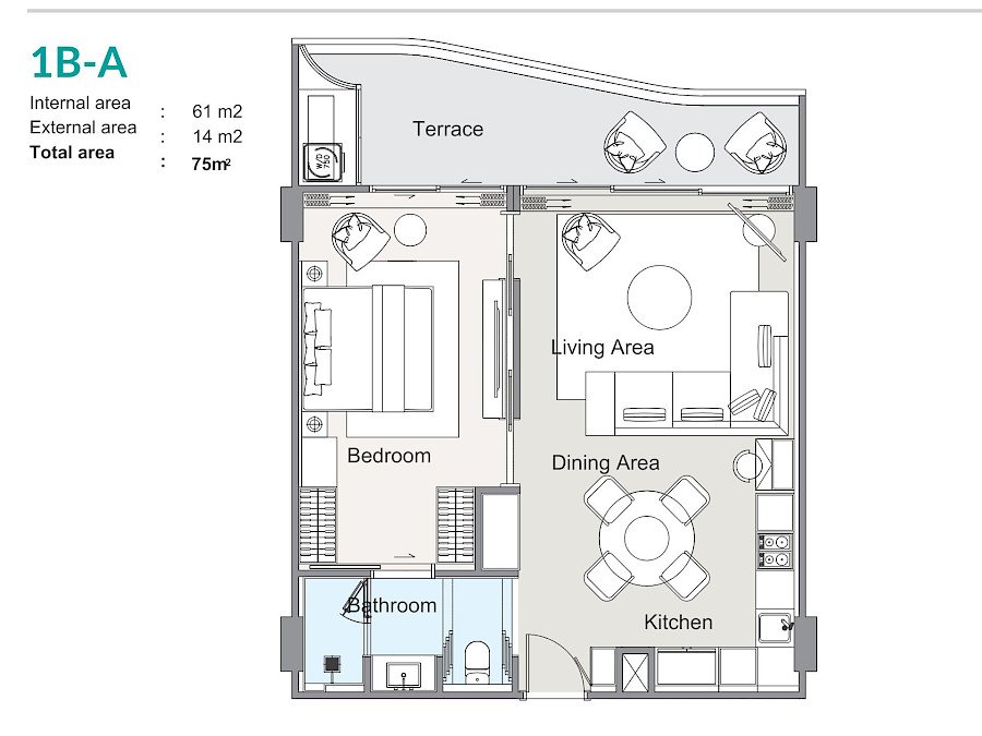 Bellaguna Lake Residences Lotus Laguna: floor plan