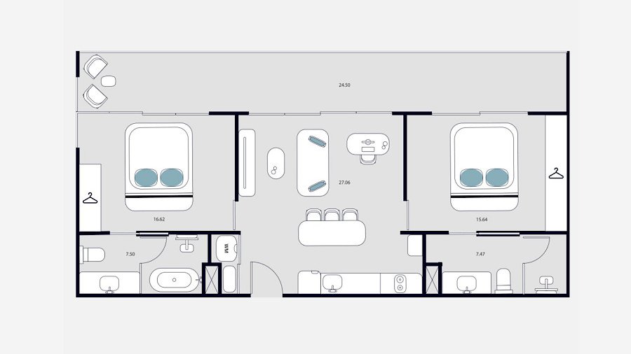 Essense Rawai: floor plan