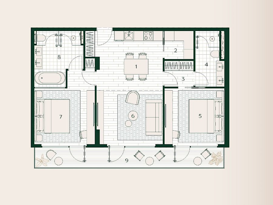 Layan Verde: floor plan