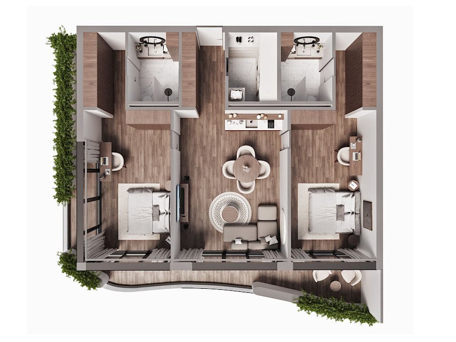 Sunny Moon Nai Harn: floor plan