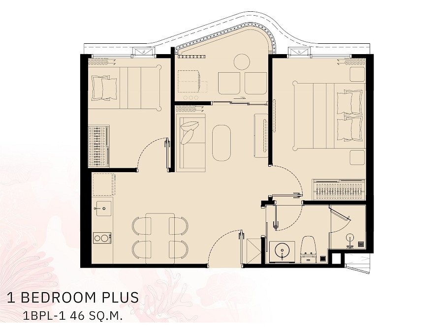 The Title Coralina Kamala: floor plan