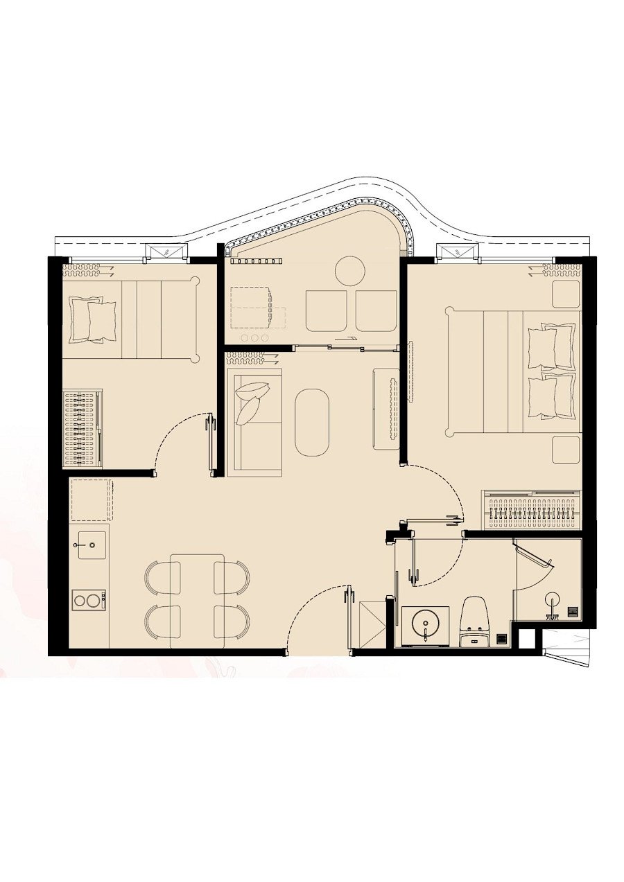 The Title Coralina Kamala: floor plan