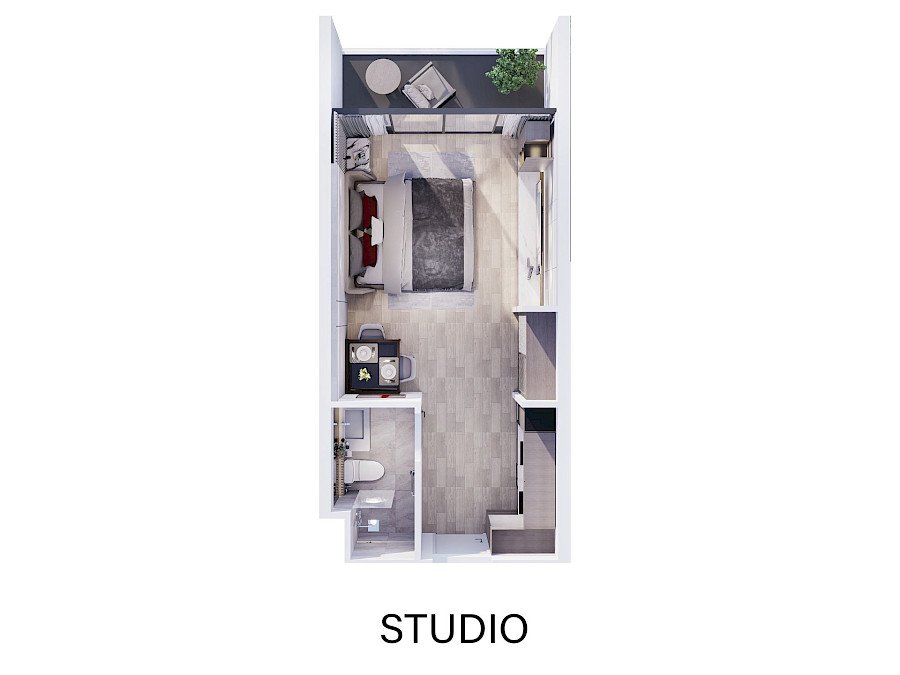 Wallaya Residence Nai Harn: floor plan